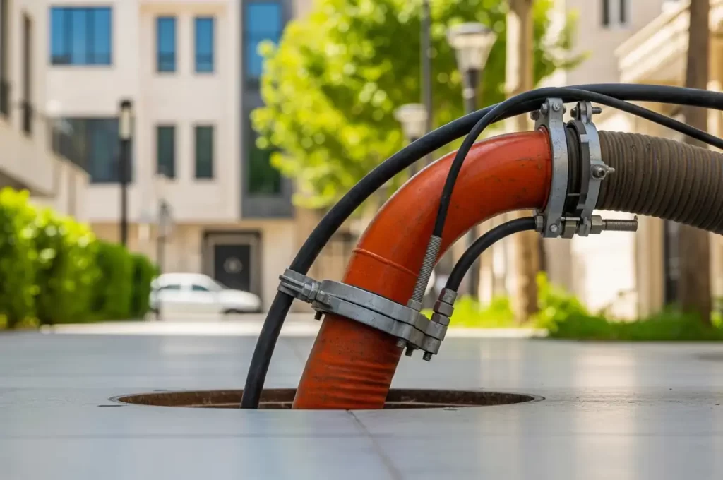 تخلیه چاه در شهرک نفت تهران