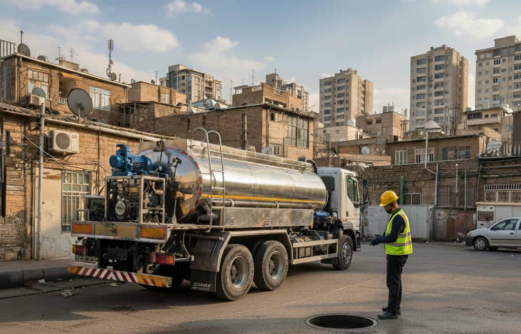 خدمات تخلیه چاه و مدیریت سیستمهای فاضلاب در سرو آزاد تهران