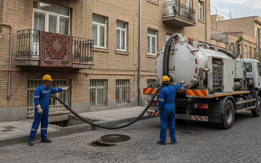 تخلیه چاه همایون شهر تهران، تخلیه سپتیک+لایروبی 